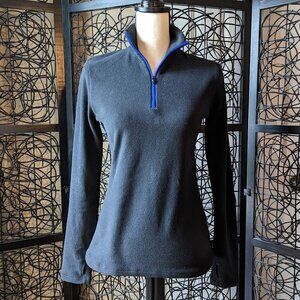 Lauren Ralph Lauren Small black ultra soft comfort athletic quarter-zip pullover